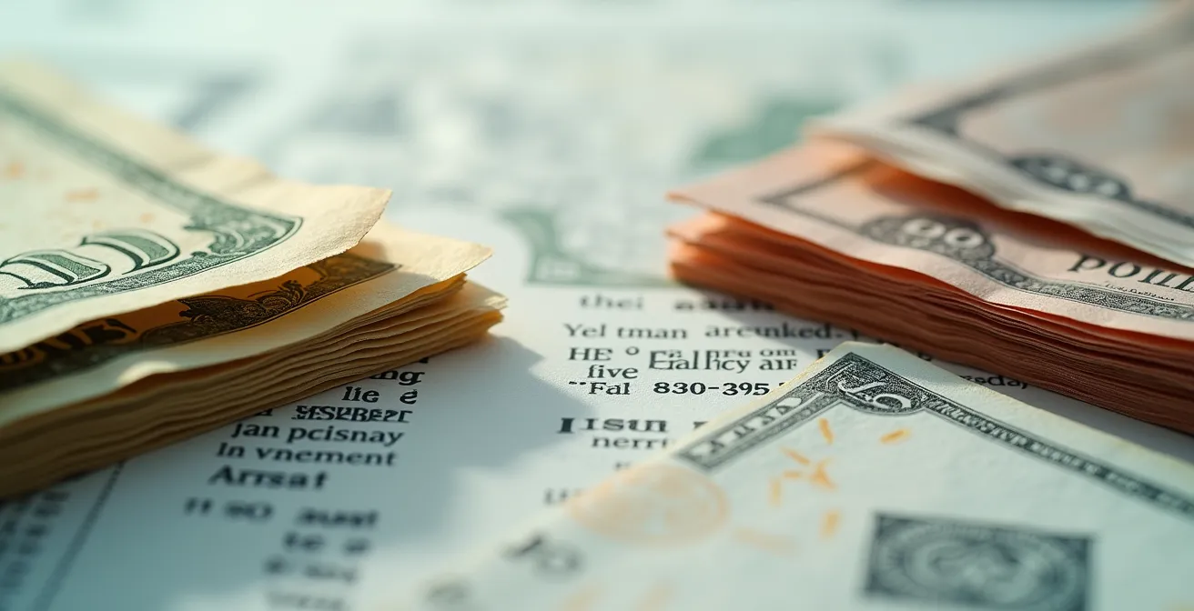 Abstract visualization of cash investment creating opportunities in complex property deals