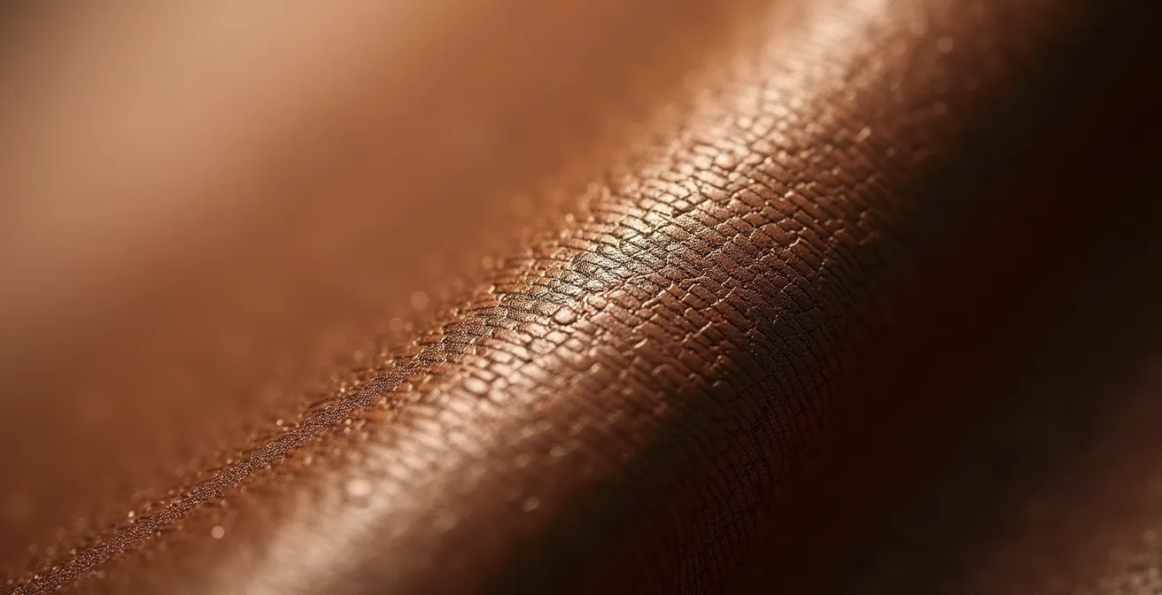 Close-up macro shot of luxury materials showing texture and craftsmanship details